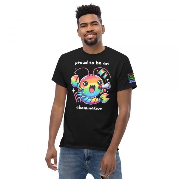 Gay Pride - Abomination Rainbow Shrimp -  Classic Tee - Image 3